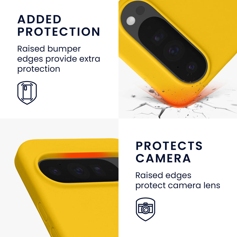 kwmobile Handyhülle für Google Pixel 10 Pro XL Hülle - Case Silikon - Kabelloses Laden - Schutzhülle Cover