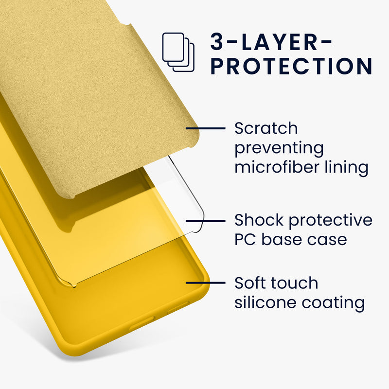 kwmobile Handyhülle für Google Pixel 10 Pro XL Hülle - Case Silikon - Kabelloses Laden - Schutzhülle Cover