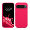 kwmobile Hülle kompatibel mit Google Pixel 10 Pro XL Hülle - Silikon Handy Case - Handyhülle weiche Oberfläche - kabelloses Laden - Neon Pink Neon Pink  