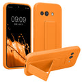 kwmobile Handyhülle kompatibel mit Google Pixel 9a - Hülle mit Fingerhalter und Standfunktion - Silikon Case Handy Cover in Fruity Orange Fruity Orange  