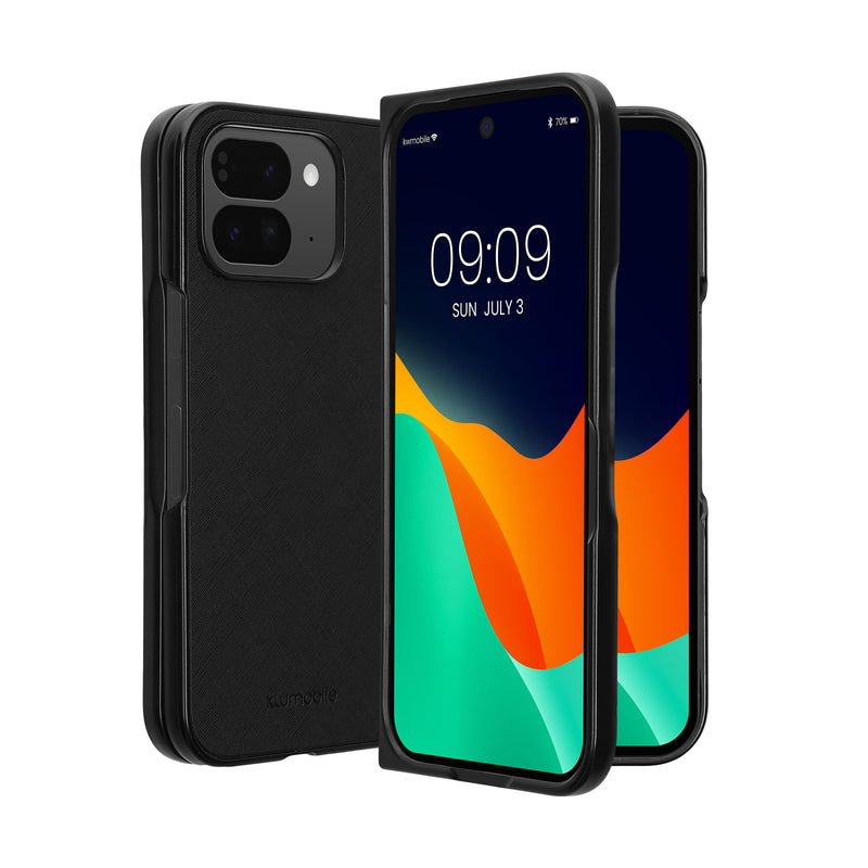 kwmobile Flip Hardcase kompatibel mit Google Pixel 10 Pro Fold - Hülle für Foldable Handy - Handyhülle in Schwarz Schwarz  