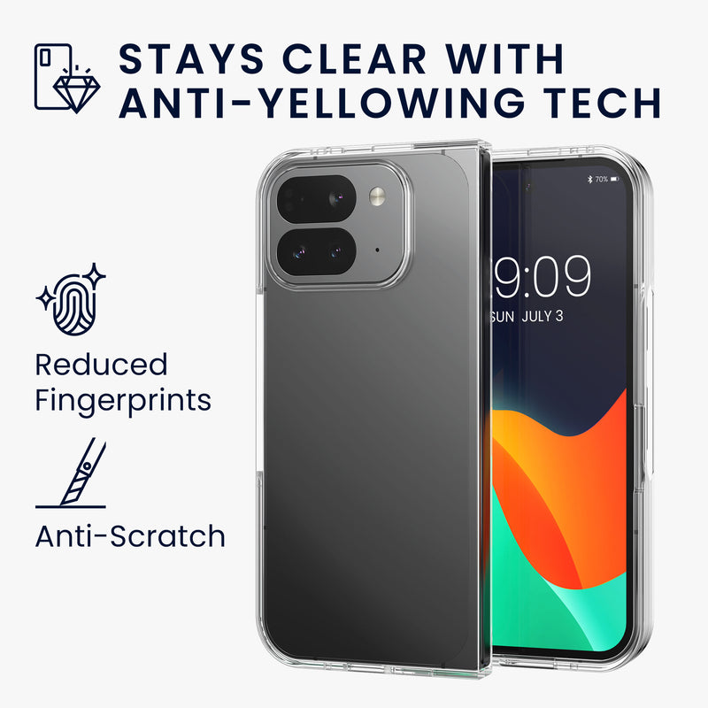 kwmobile Hülle kompatibel mit Google Pixel 10 Pro Fold Case Faltbare Handyhülle mit Rahmen Robustes Cover