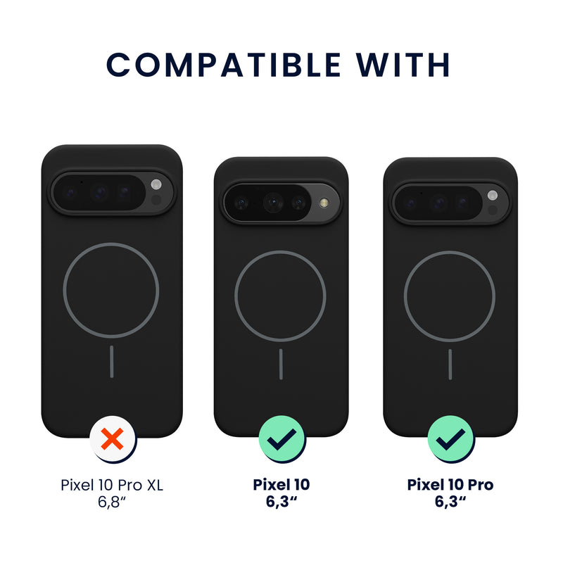 kwmobile Silikon Hülle für Google Pixel 10 / Pixel 10 Pro Handyhülle - Case Kompatibel mit MagSafe