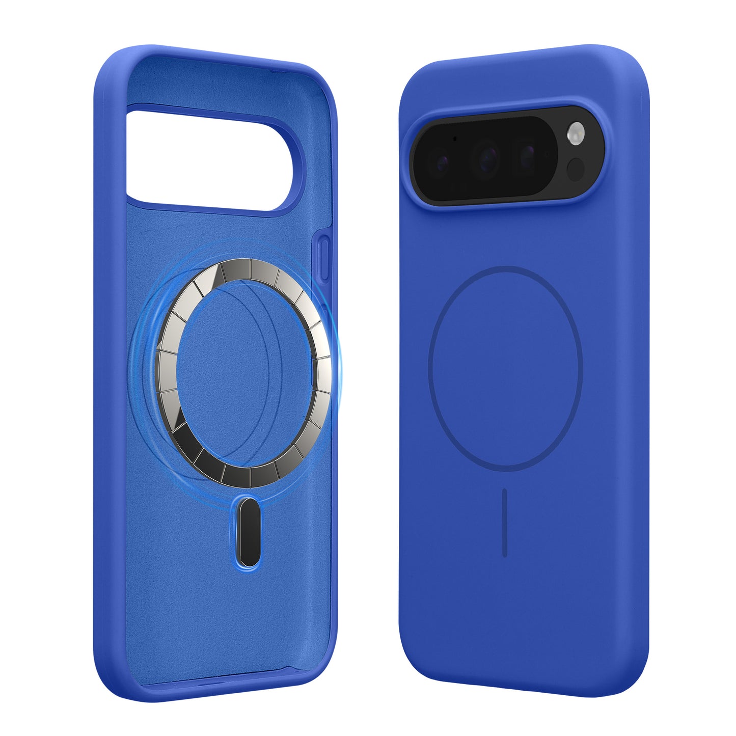 kwmobile Silikon Hülle für Google Pixel 10 Pro XL Handyhülle - Case Kompatibel mit MagSafe Baltik Blau Baltik Blau  