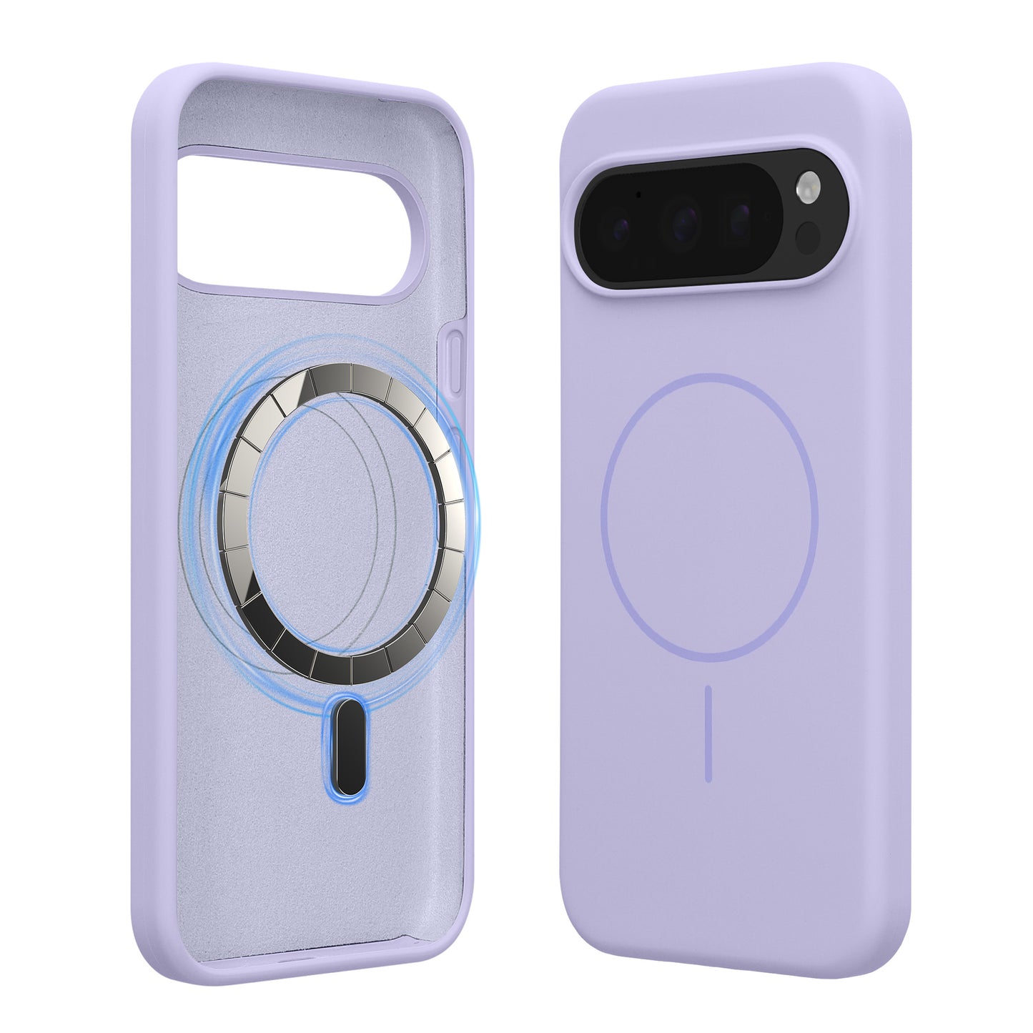 kwmobile Silikon Hülle für Google Pixel 10 Pro XL Handyhülle - Case Kompatibel mit MagSafe Lavendel Lavendel  