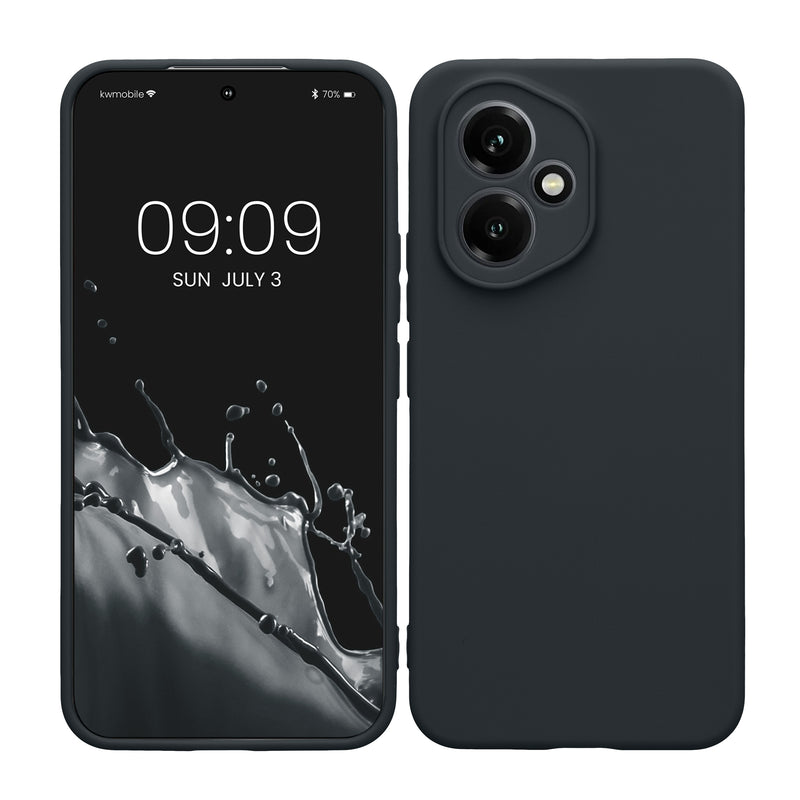 kwmobile Handyhülle kompatibel mit HONOR 400 Hülle - Handy Case aus weichem Silikon in Heidelbeerblau Heidelbeerblau  