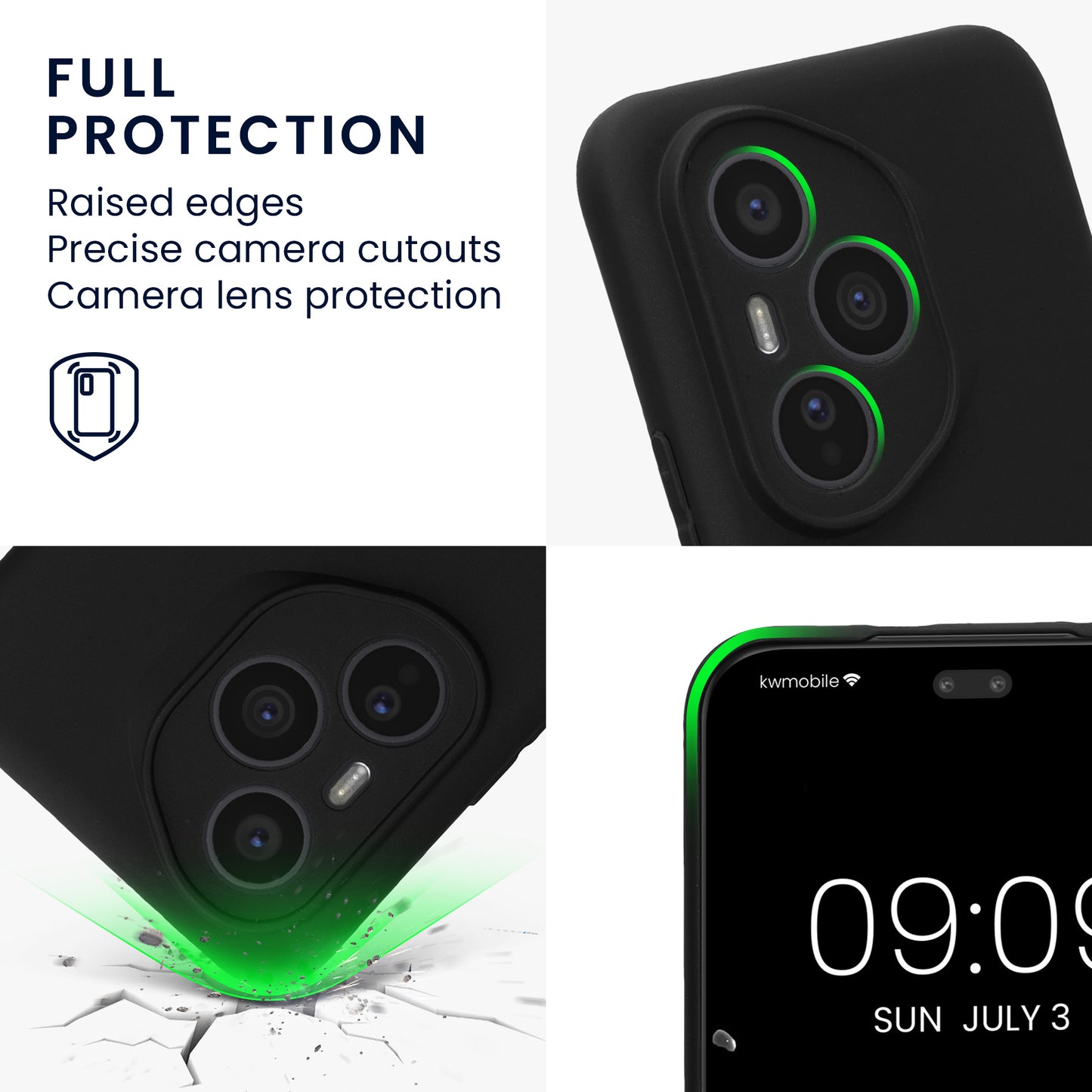 kwmobile Handyhülle für HONOR 400 Pro Hülle Silikon Case Schutzhülle Cover