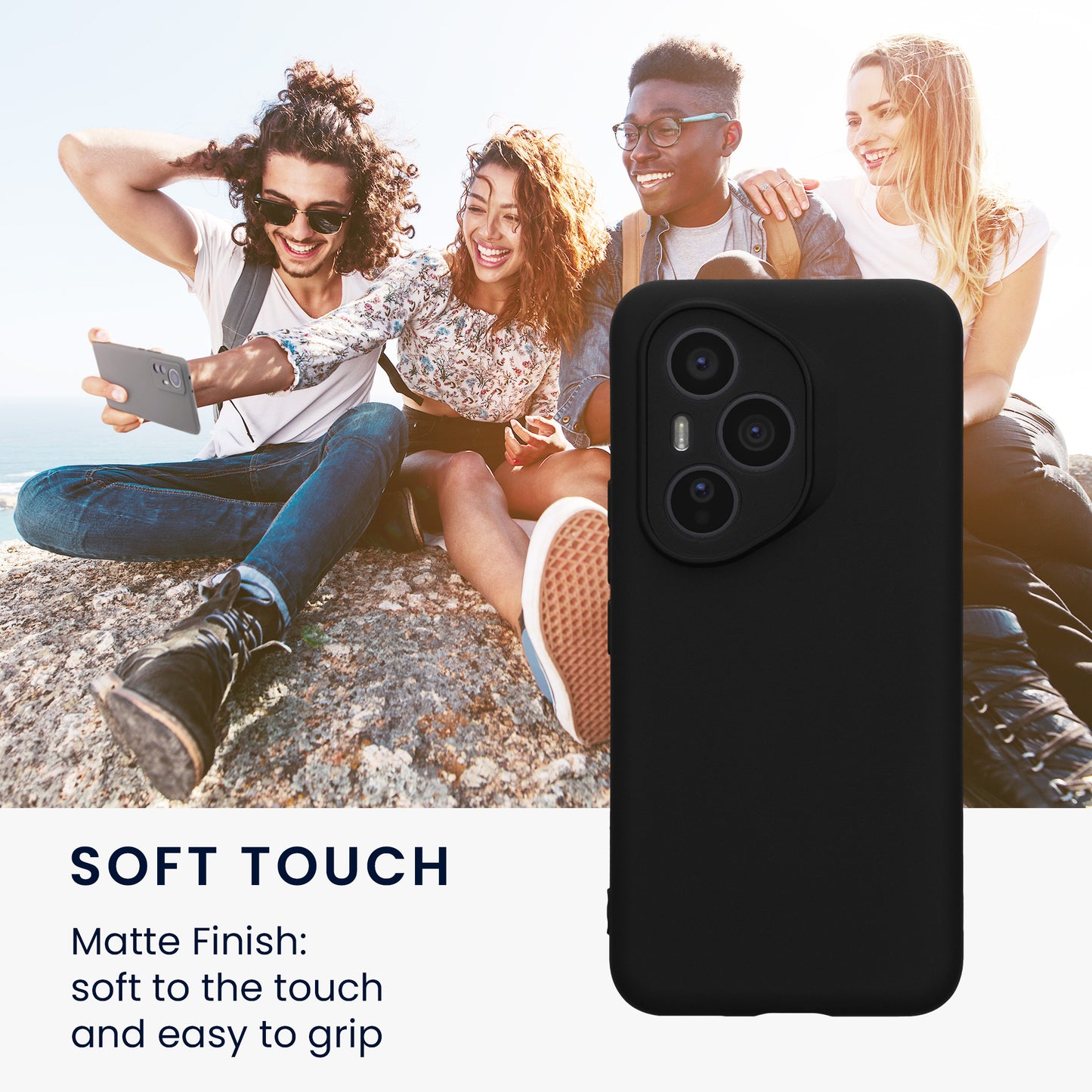 kwmobile Handyhülle für HONOR 400 Pro Hülle Silikon Case Schutzhülle Cover