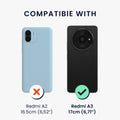 kwmobile Kunstleder Handyhülle kompatibel mit Xiaomi Redmi A3 Hülle - Brieftaschen Schutzhülle mit Displayschutz und RFID-Schutz