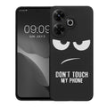 kwmobile Hülle kompatibel mit Xiaomi Redmi 13 - Handyhülle Silikon Case - Don't touch my Phone