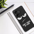 kwmobile Hülle kompatibel mit Xiaomi Redmi 13 - Handyhülle Silikon Case - Don't touch my Phone