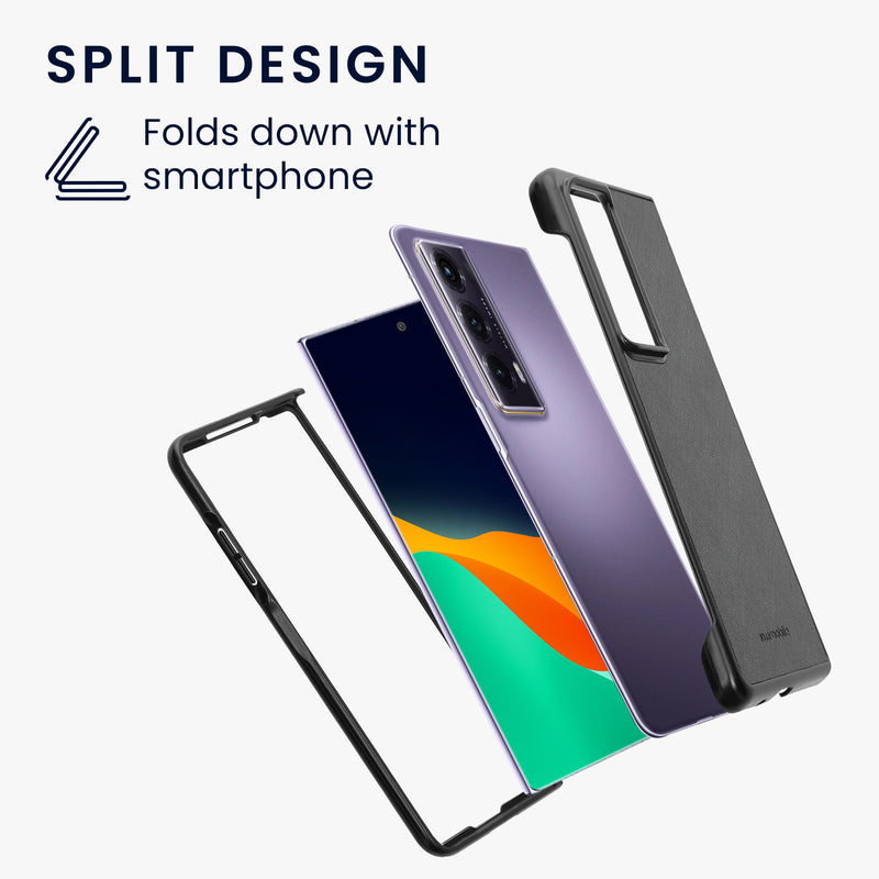 kwmobile Flip Hardcase kompatibel mit HONOR Magic V2 - Hülle für Foldable Handy - Handyhülle