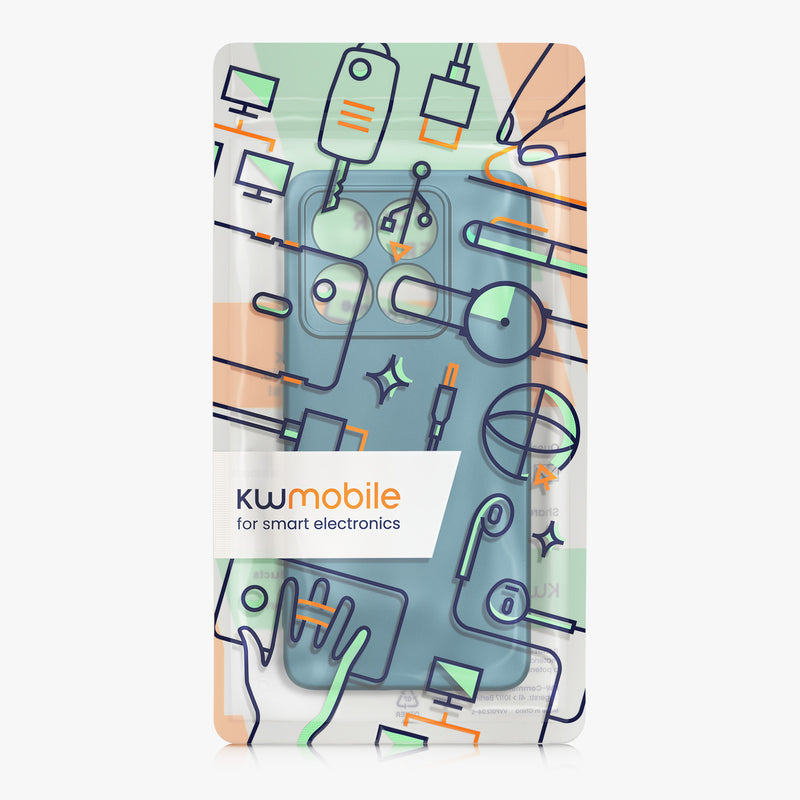kwmobile Handyhülle für Xiaomi 14T Hülle - weiche Silikon Case Schutzhülle Cover