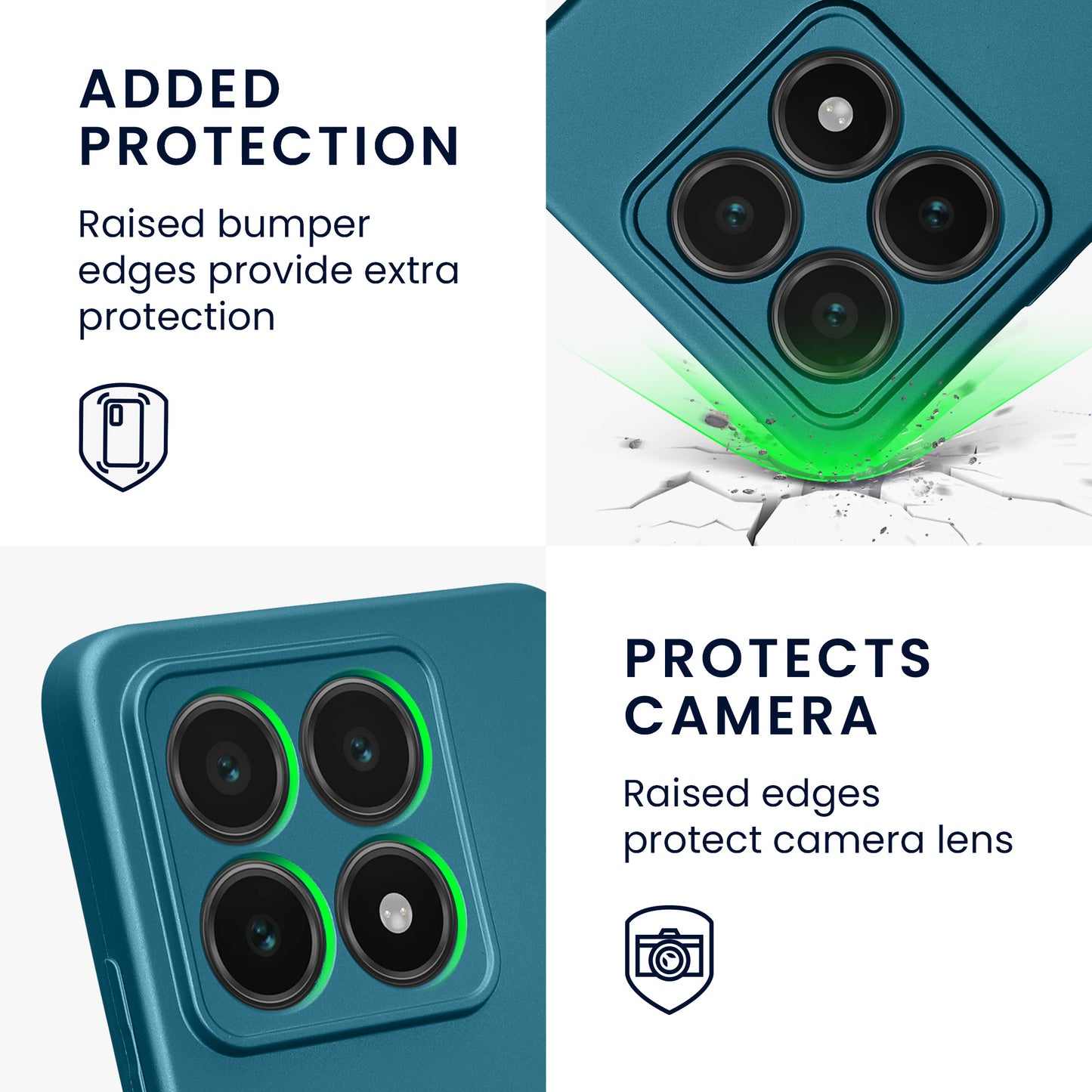 kwmobile Handyhülle für Xiaomi 14T Hülle - weiche Silikon Case Schutzhülle Cover