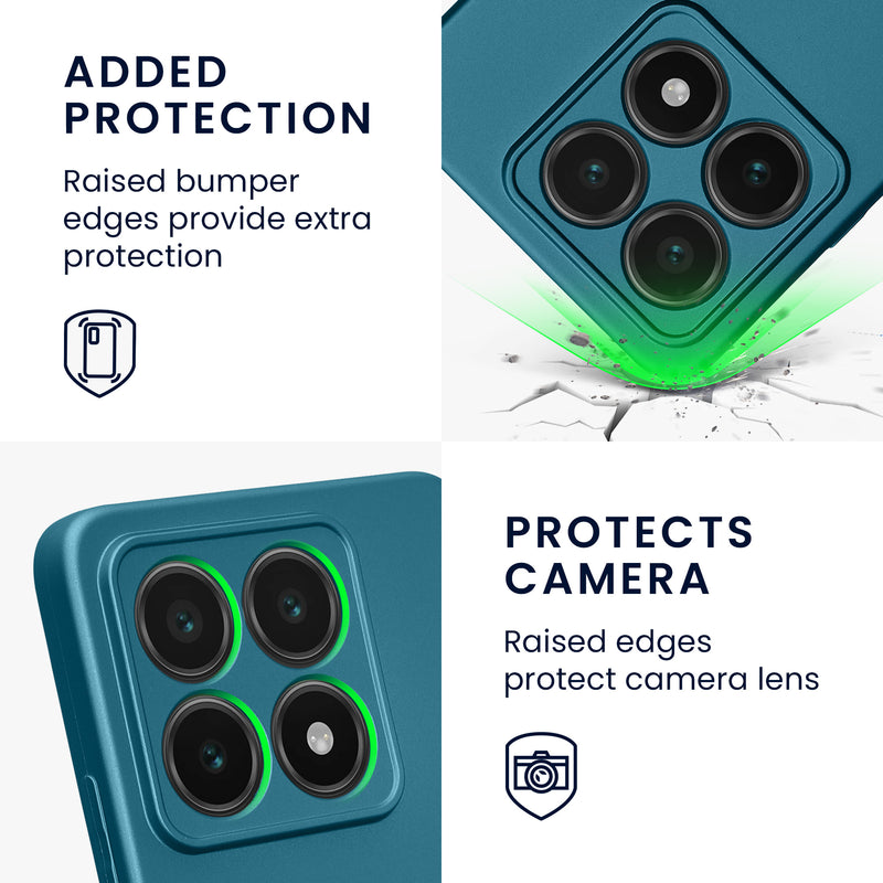 kwmobile Handyhülle für Xiaomi 14T Hülle - weiche Silikon Case Schutzhülle Cover