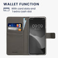 kwmobile Wallet Case kompatibel mit Xiaomi Redmi 13 Hülle - Cover mit Ständer und Kartenfächern - Don't touch my Phone