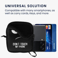 kwmobile Handytasche für faltbare Smartphones Hülle Telefon Tasche mit 10 x 8 x 2 cm Innenmaße Don’t touch my Phone