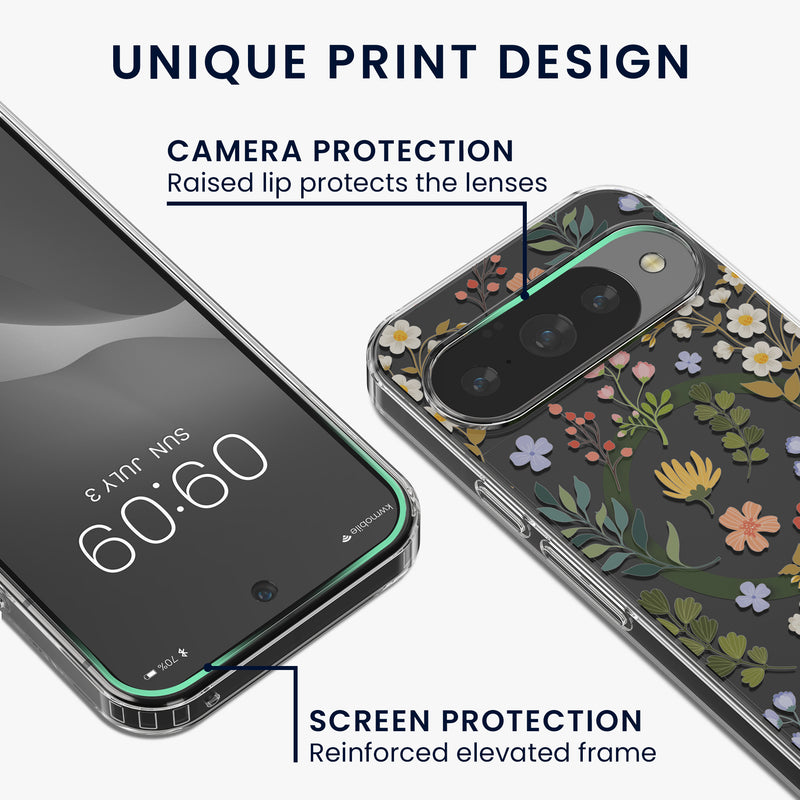 kwmobile kristallklares Hardcase kompatibel mit Google Pixel 10 / Pixel 10 Pro Hülle - kompatibel mit MagSafe - TPU Case