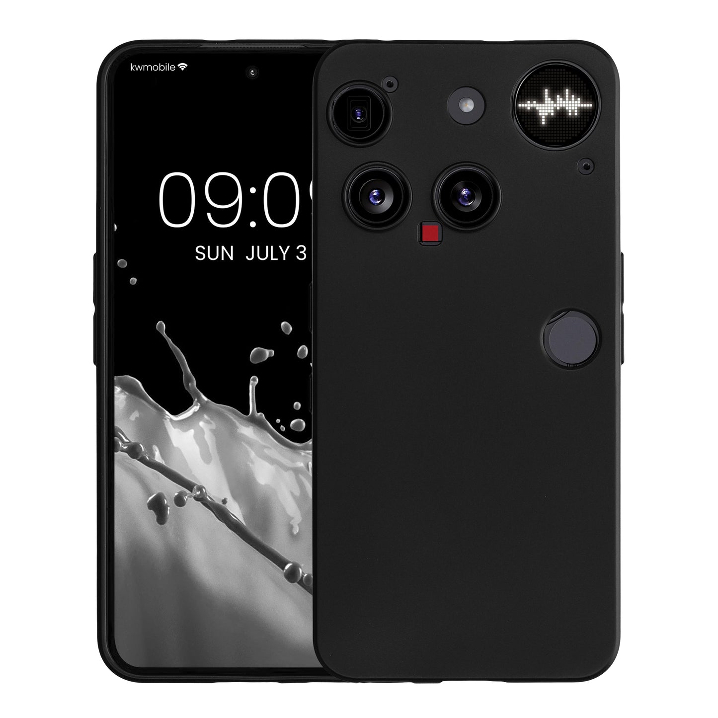 TPU Hülle mit Kameraschutz für Nothing Phone 3 in Schwarz matt