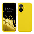 kwmobile Handyhülle kompatibel mit Xiaomi Poco F7 Hülle - Handy Case aus weichem Silikon in Strahlend Gelb Strahlend Gelb  