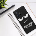 kwmobile Hülle kompatibel mit Xiaomi 11T / 11T Pro - Handyhülle Silikon Case - Don't touch my Phone