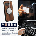 kwmobile Hülle für Google Pixel 9a Handyhülle - Cover aus und TPU - Kompatibel mit MagSafe - Case in Holz