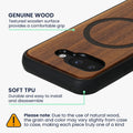 kwmobile Hülle für Google Pixel 9a Handyhülle - Cover aus und TPU - Kompatibel mit MagSafe - Case in Holz