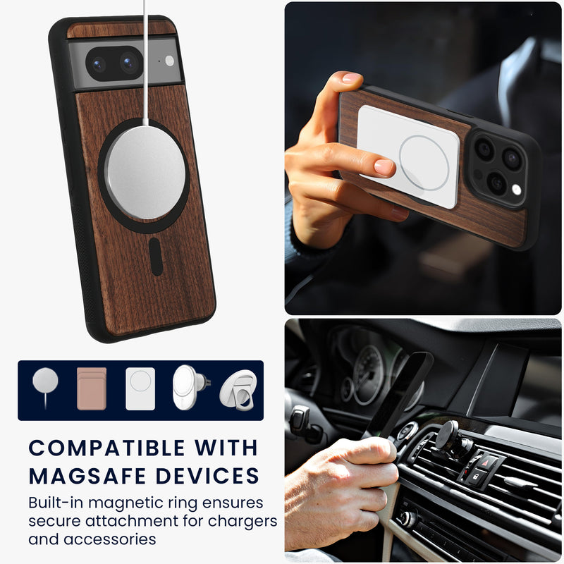 kwmobile Hülle für Google Pixel 8 Handyhülle - Cover aus TPU - Kompatibel mit MagSafe - Case