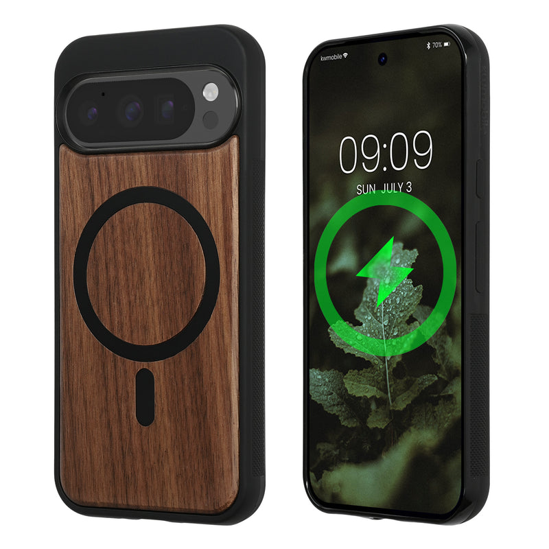 kwmobile Hülle für Google Pixel 9 / Pixel 9 Pro Handyhülle - Cover aus TPU - Kompatibel mit MagSafe - Case