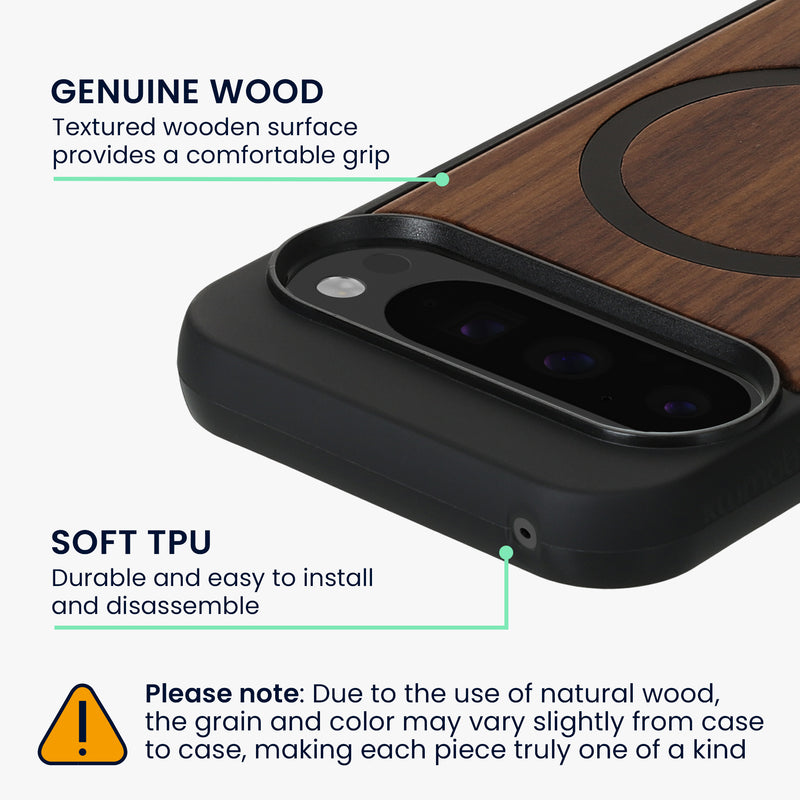 kwmobile Hülle für Google Pixel 9 / Pixel 9 Pro Handyhülle - Cover aus TPU - Kompatibel mit MagSafe - Case
