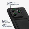 kwmobile Handyhülle kompatibel mit Xiaomi Redmi Note 14 4G (Nicht für 5G) Hülle - Handy Cover mit Fach für Karten