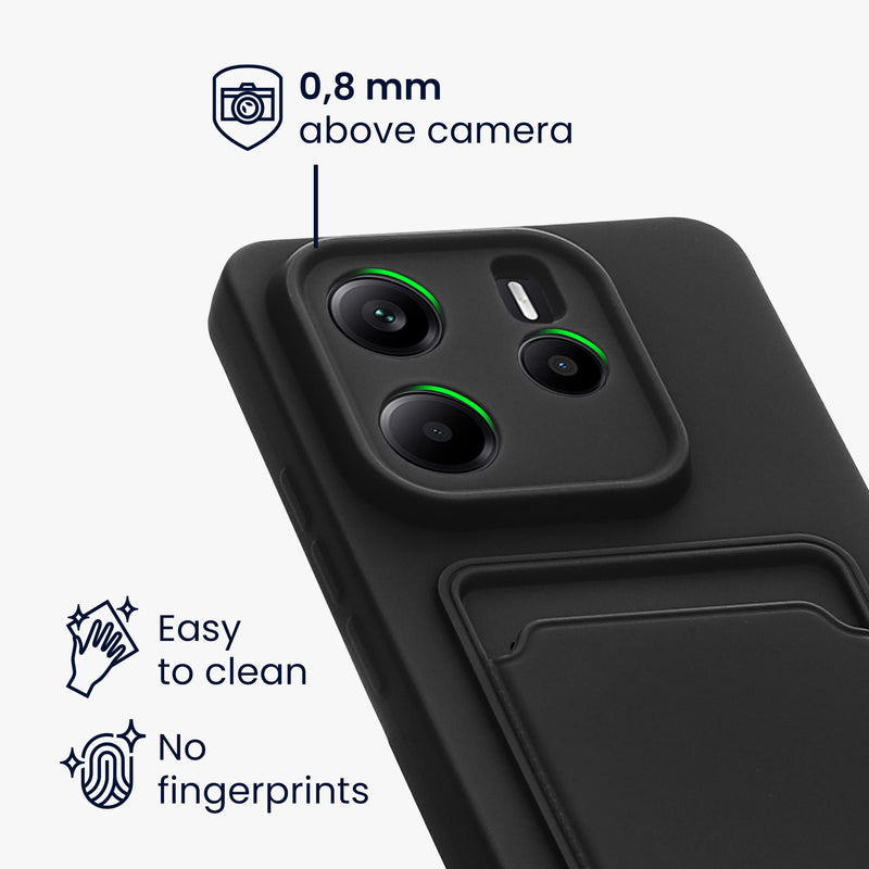 kwmobile Handyhülle kompatibel mit Xiaomi Redmi Note 14 4G (Nicht für 5G) Hülle - Handy Cover mit Fach für Karten