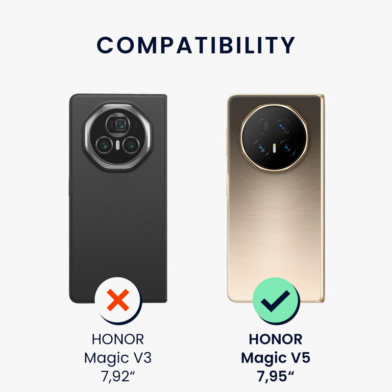 kwmobile Flip Hardcase kompatibel mit HONOR Magic V5 - Hülle für Foldable Handy - Handyhülle