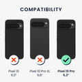 kwmobile Hülle kompatibel mit Google Pixel 10 Pro - Handyhülle Silikon Case - Don't touch my Phone