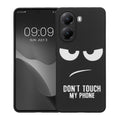 kwmobile Hülle kompatibel mit Xiaomi Poco X7 Pro 5G - Handyhülle Silikon Case - Don't touch my Phone