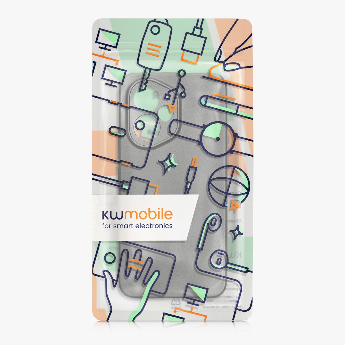 kwmobile Handyhülle kompatibel mit HONOR Hülle - weiche Silikon Case metallisch schimmernd in