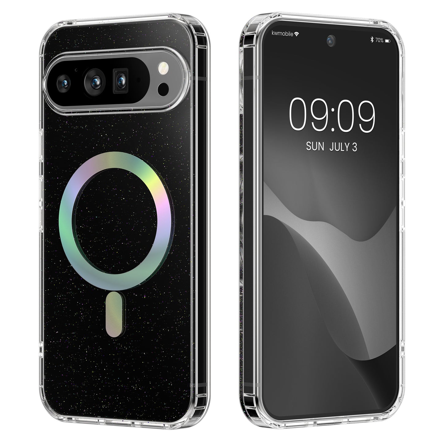 kwmobile Hülle kompatibel mit Google Pixel 10 Pro XL Handyhülle - Hard Case mit TPU Bumber - Schutzhülle kompatibel mit MagSafe - Kameraschutz - Transparent Transparent  [dsg01]