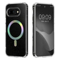 kwmobile Hülle kompatibel mit Google Pixel 9a Handyhülle - Hard Case mit TPU Bumber - Schutzhülle kompatibel mit MagSafe - Kameraschutz - Transparent Transparent  [dsg01]