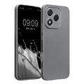 kwmobile Handyhülle kompatibel mit HONOR 400 Lite Hülle - weiche Silikon Case metallisch schimmernd in Metallic Grau Metallic Grau  