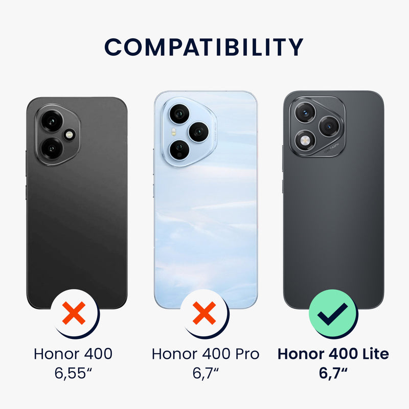 kwmobile Handyhülle für HONOR 400 Lite Hülle - weiche Silikon Case Schutzhülle Cover
