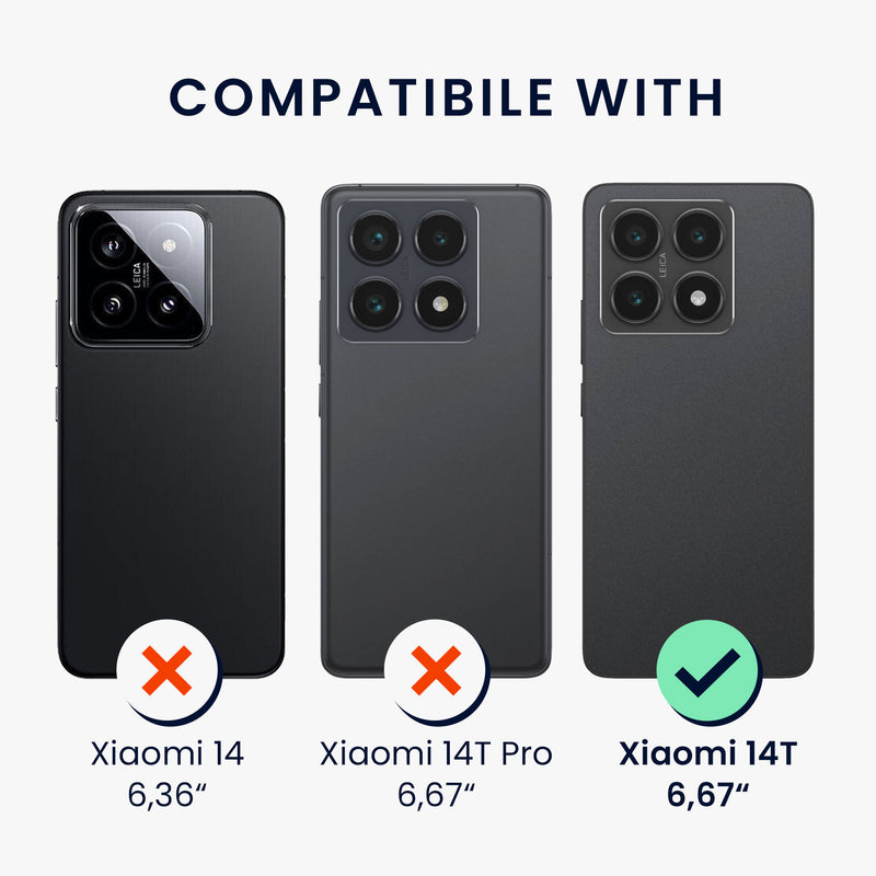kwmobile Hülle mit Kartenfach kompatibel mit Xiaomi 14T Soft Case Schutzhülle