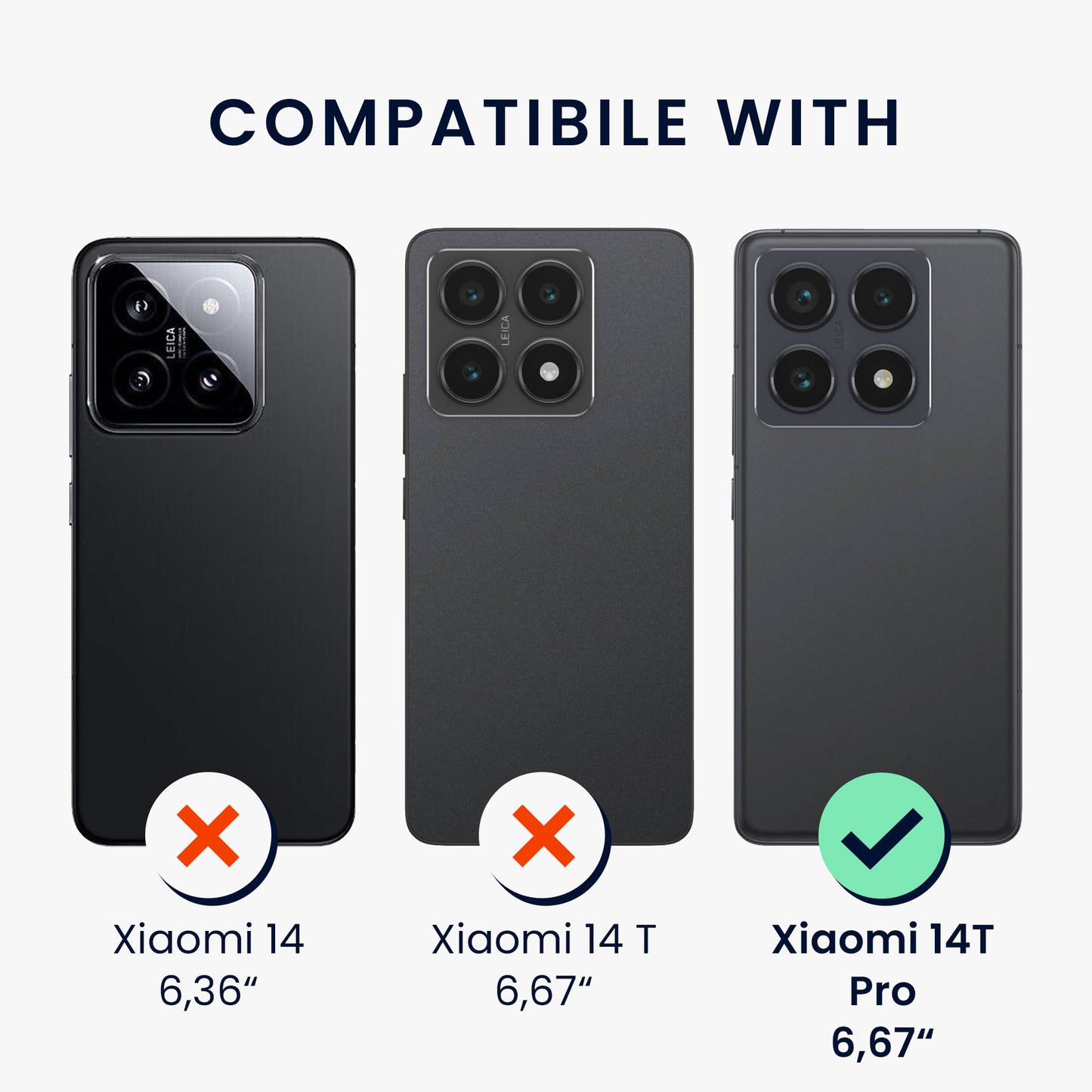 kwmobile Hülle mit Kartenfach kompatibel mit Xiaomi 14T Pro - Soft Case - Schutzhülle
