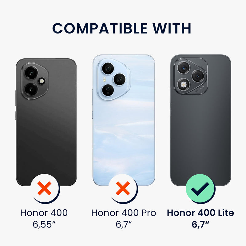 kwmobile Hülle mit Kartenfach kompatibel mit HONOR 400 Lite - Handyhülle mit Kartenfach - Soft Case - Schutzhülle