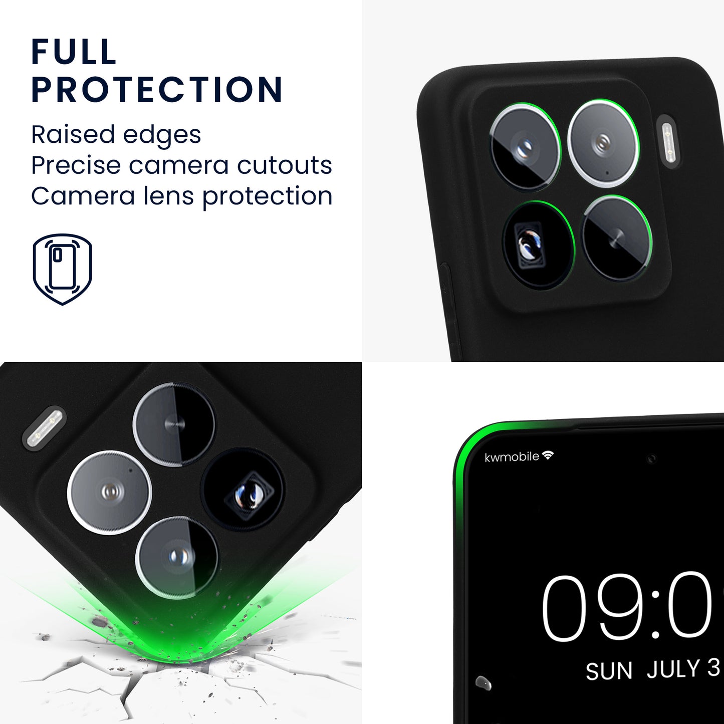 kwmobile Handyhülle für Xiaomi 15 Pro Hülle - weiches Handy Silikon Case - Schutzhülle Cover