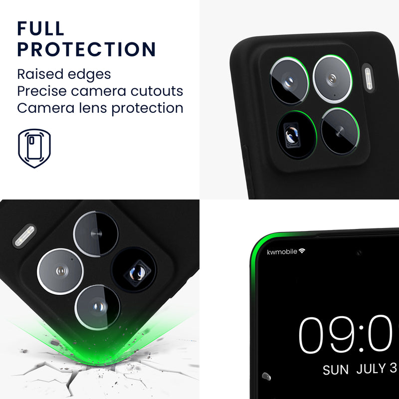 kwmobile Handyhülle für Xiaomi 15 Pro Hülle - weiches Handy Silikon Case - Schutzhülle Cover