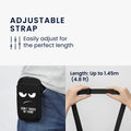 kwmobile Handytasche zum Umhängen für 7" Handy Tasche Umhänge Tasche für Handy Handyschutz mit Taschen Don't touch my Phone