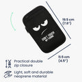 kwmobile Handytasche zum Umhängen für Handy Tasche Umhänge Tasche für Handy Handyschutz mit Taschen Don't touch my Phone