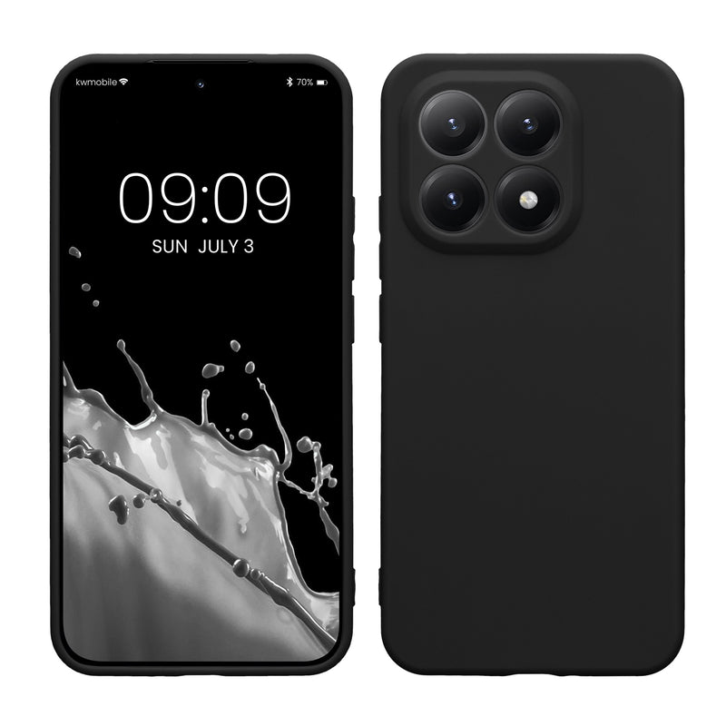 kwmobile Handyhülle kompatibel mit Xiaomi 15T Hülle - Handy Case aus weichem Silikon in Schwarz matt Schwarz matt  
