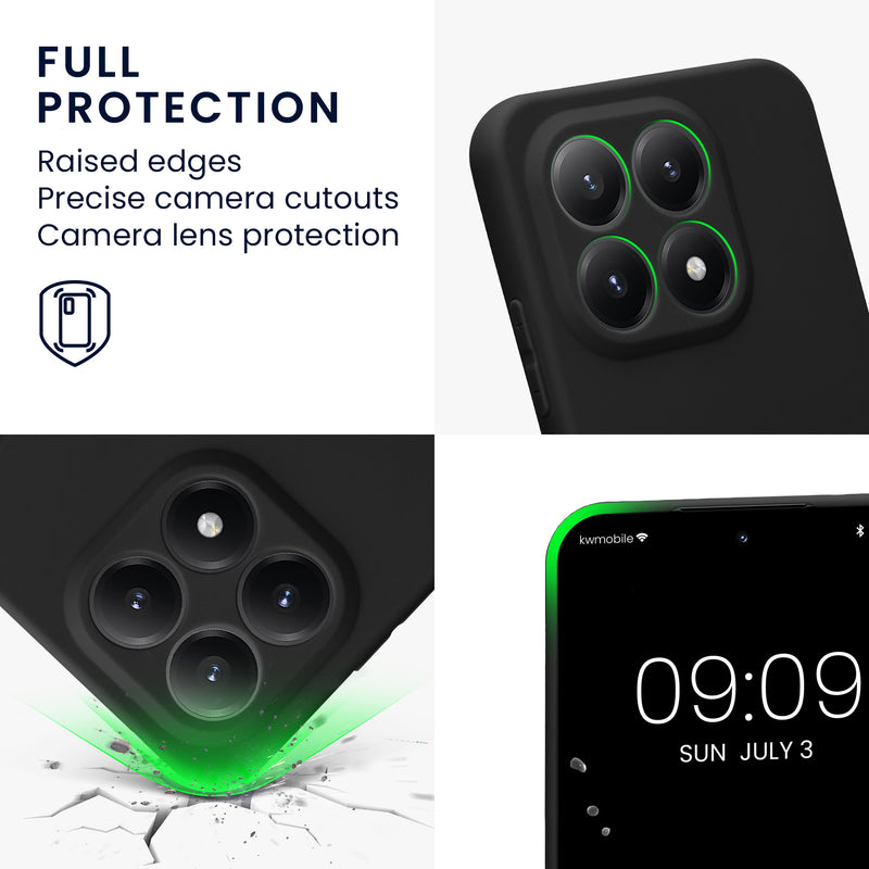 kwmobile Handyhülle für Xiaomi 15T Hülle - weiches Handy Silikon Case - Schutzhülle Cover