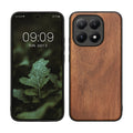 kwmobile Hülle kompatibel mit Xiaomi 15T Hülle - Holz Case - stoßfestes Handy Cover - TPU Handyhülle in Vintage Braun Braun Akazienholz Vintage Braun  [dsg02]